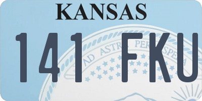 KS license plate 141FKU