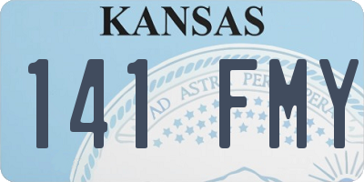 KS license plate 141FMY