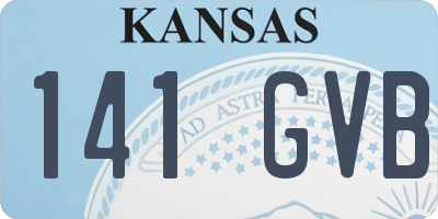 KS license plate 141GVB