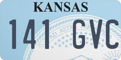 KS license plate 141GVC