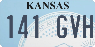 KS license plate 141GVH