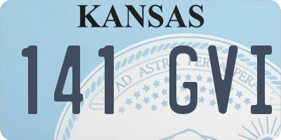 KS license plate 141GVI