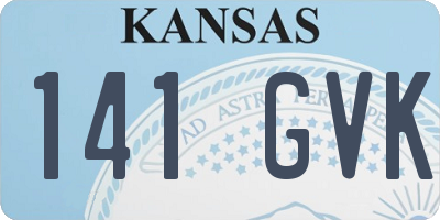 KS license plate 141GVK