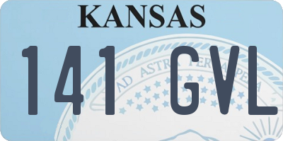 KS license plate 141GVL