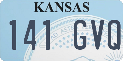 KS license plate 141GVQ