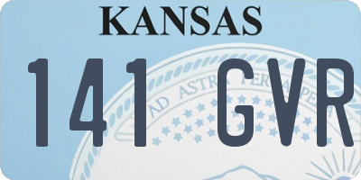 KS license plate 141GVR