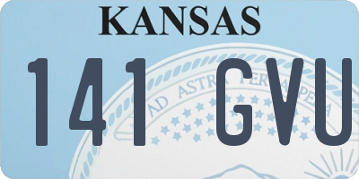 KS license plate 141GVU