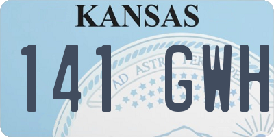 KS license plate 141GWH
