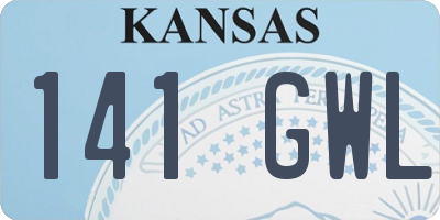 KS license plate 141GWL