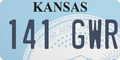 KS license plate 141GWR
