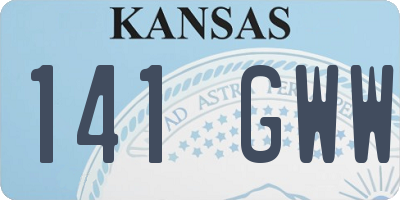 KS license plate 141GWW