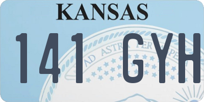 KS license plate 141GYH