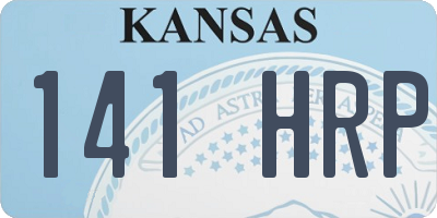 KS license plate 141HRP