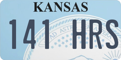 KS license plate 141HRS