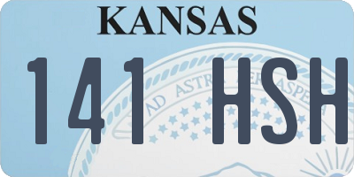 KS license plate 141HSH