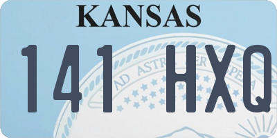 KS license plate 141HXQ