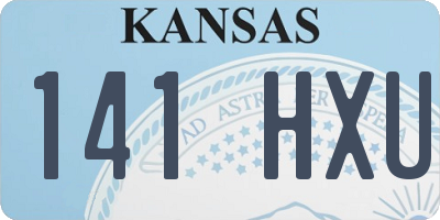 KS license plate 141HXU
