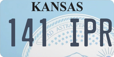 KS license plate 141IPR