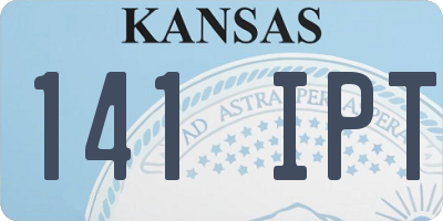KS license plate 141IPT