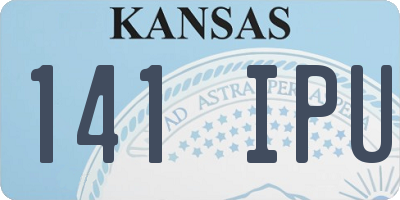 KS license plate 141IPU