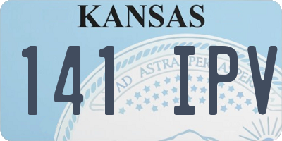 KS license plate 141IPV