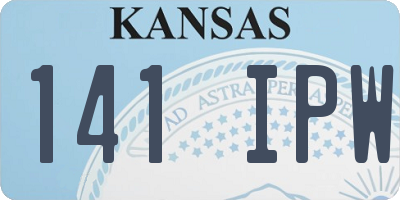KS license plate 141IPW