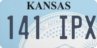 KS license plate 141IPX