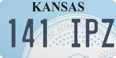 KS license plate 141IPZ