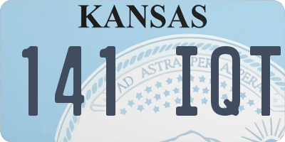KS license plate 141IQT