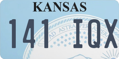 KS license plate 141IQX