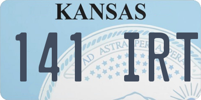 KS license plate 141IRT