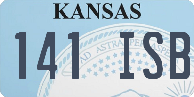 KS license plate 141ISB