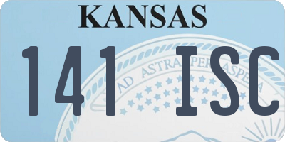 KS license plate 141ISC