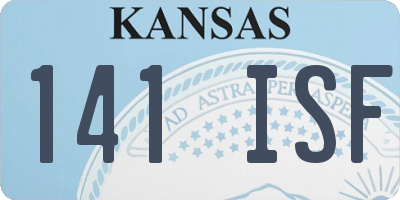 KS license plate 141ISF