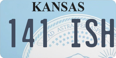 KS license plate 141ISH
