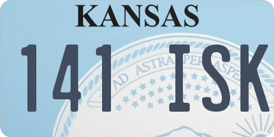 KS license plate 141ISK