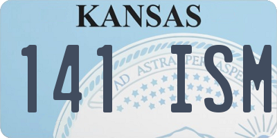 KS license plate 141ISM