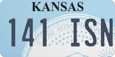 KS license plate 141ISN