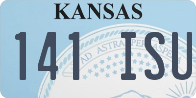 KS license plate 141ISU