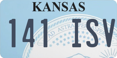 KS license plate 141ISV