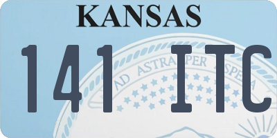 KS license plate 141ITC