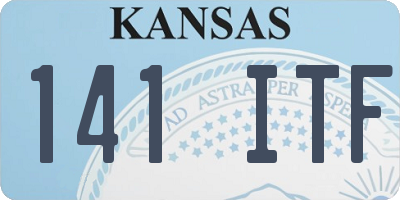 KS license plate 141ITF