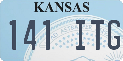 KS license plate 141ITG