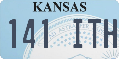 KS license plate 141ITH