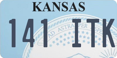 KS license plate 141ITK