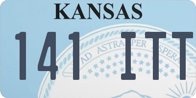 KS license plate 141ITT