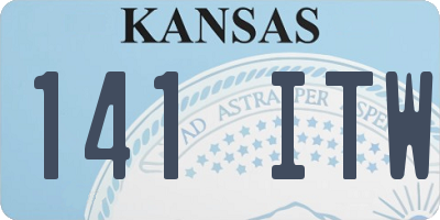 KS license plate 141ITW