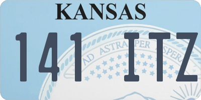 KS license plate 141ITZ