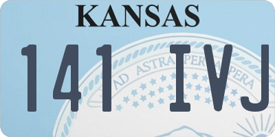 KS license plate 141IVJ