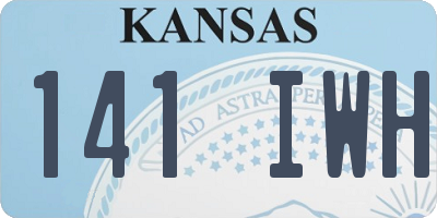 KS license plate 141IWH